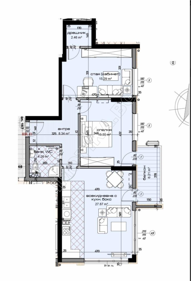 Продава  3-стаен град Варна , Младост 1 , 115 кв.м | 35905628 - изображение [2]