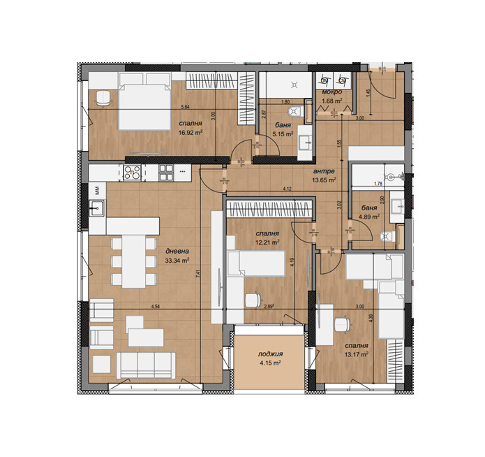 Zu verkaufen  3 Schlafzimmer Sofia , Tolstoj , 143 qm | 96418952 - Bild [2]