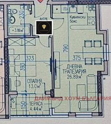 Myytävänä  1 makuuhuone Plovdivin alue , Asenovgrad , 70 neliömetriä | 66228763 - kuva [3]