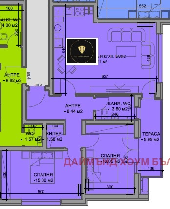 Myytävänä  2 makuuhuonetta Plovdiv , Južen , 112 neliömetriä | 85627356 - kuva [2]