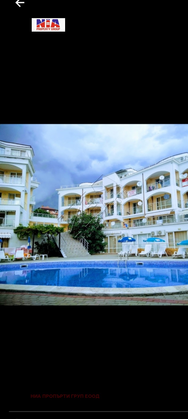 Till salu  1 sovrum region Burgas , Sveti Vlas , 37 kvm | 12127614 - bild [5]