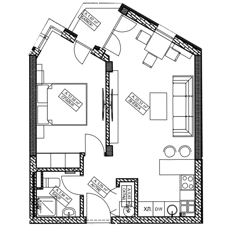 Продава  2-стаен град София , Витоша , 58 кв.м | 55095012 - изображение [2]