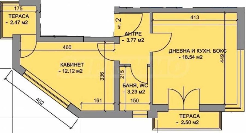 Til salg  1 soveværelse Plovdiv , Kamenitsa 1 , 72 kvm | 82585590 - billede [3]
