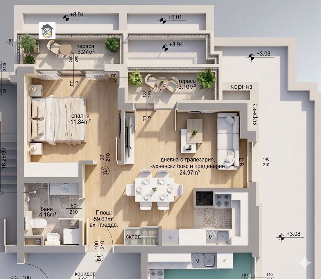 Продава 2-СТАЕН, гр. София, Малинова долина, снимка 2 - Апартаменти - 54029984