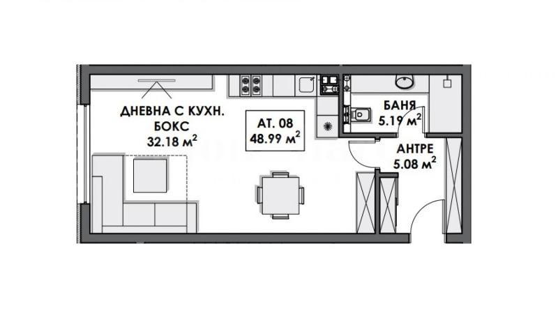 Til salg  Studie Sofia , m-t Gardova glava , 58 kvm | 94539516 - billede [2]