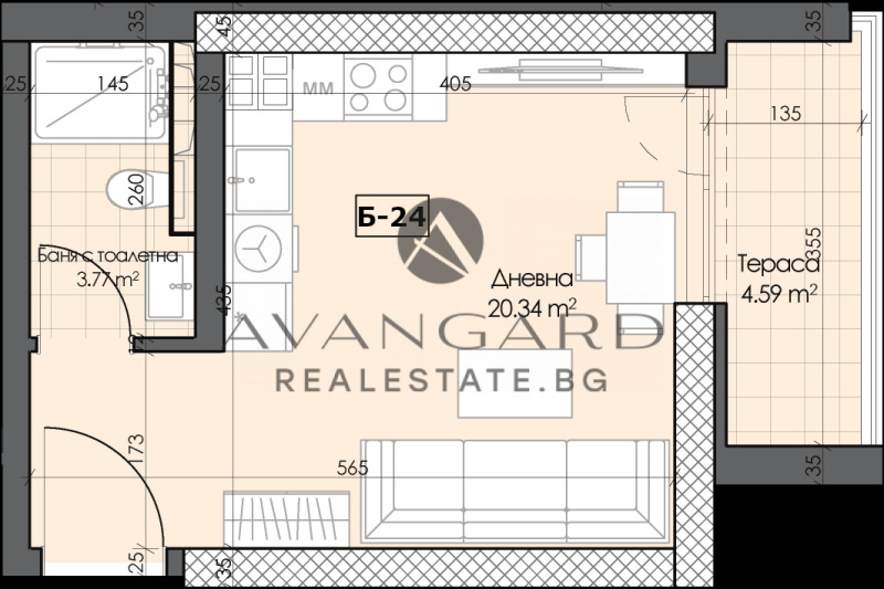 De vânzare  Studio Plovdiv , Cârșiiaca , 44 mp | 45792664 - imagine [3]