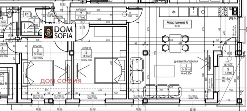 À venda  2 quartos Sofia , m-t Gardova glava , 107 m² | 11073859 - imagem [5]