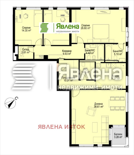 En venta  3 dormitorios Sofia , Boyana , 187 metros cuadrados | 52808659 - imagen [2]