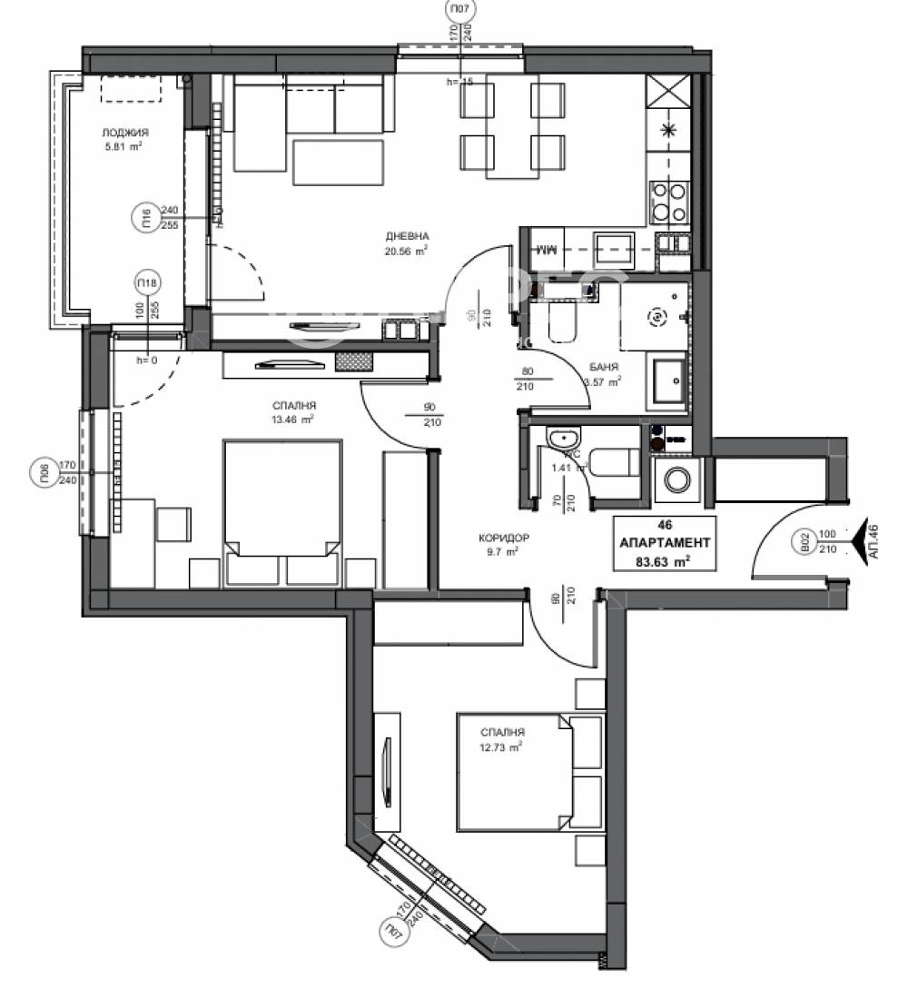 Продава 3-СТАЕН, гр. София, Обеля 2, снимка 4 - Апартаменти - 54074677