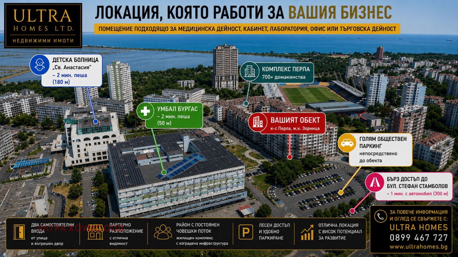 Дава под наем МАГАЗИН, гр. Бургас, Зорница