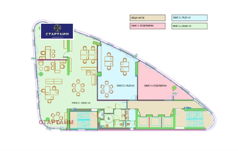 K pronájmu  Kancelář Sofia , Manastirski livadi , 240 m2 | 36964909 - obraz [8]