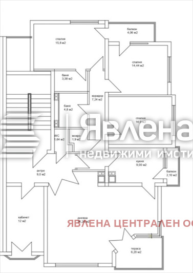 Дава под наем МНОГОСТАЕН, гр. София, Център, снимка 6 - Апартаменти - 54103268
