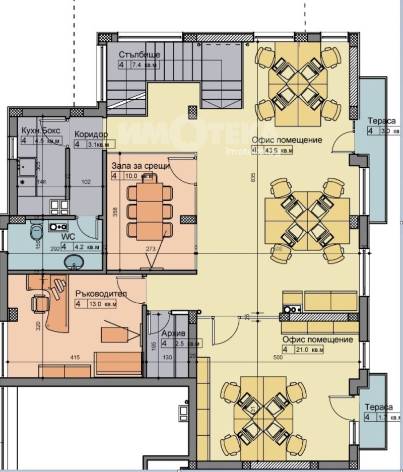 Til leje  Kontor Sofia , Reduta , 188 kvm | 96577462 - billede [4]