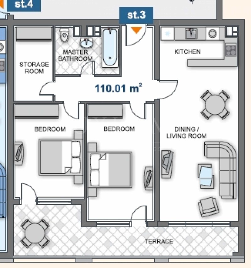 Para alugar  2 quartos Varna , Asparuhovo , 128 m² | 96495313 - imagem [15]