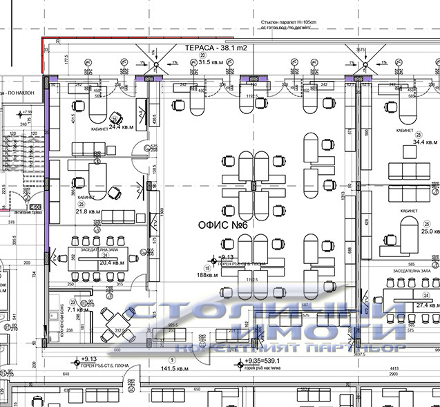 Para alugar  Escritório Sofia , Vrajdebna , 332 m² | 59034951 - imagem [4]