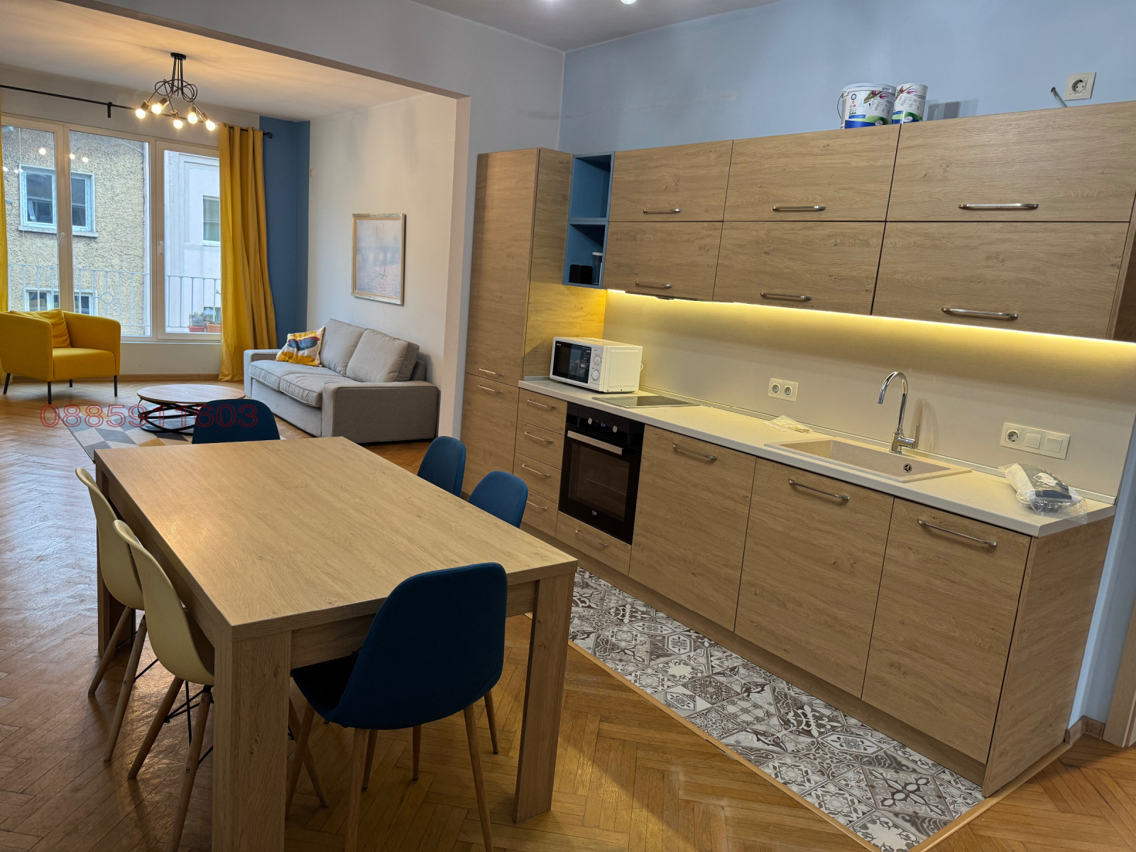 Дава под наем 3-СТАЕН, гр. София, Център, снимка 3 - Апартаменти - 54253619