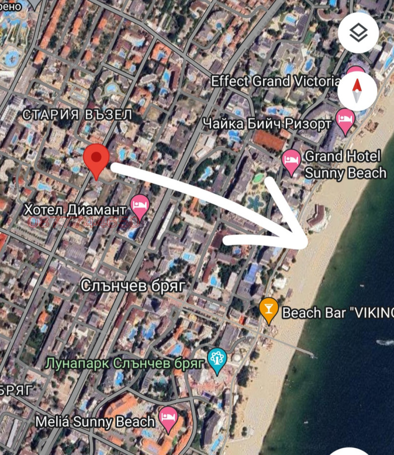 Дава под наем 1-СТАЕН, к.к. Слънчев бряг, област Бургас, снимка 17 - Апартаменти - 52782268