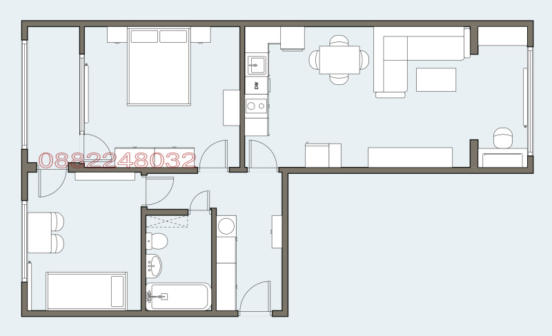 Дава под наем 3-СТАЕН, гр. София, Хаджи Димитър