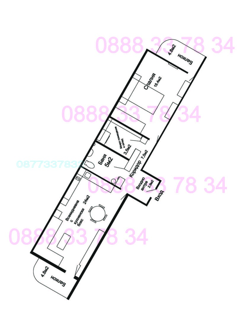 En renta  1 dormitorio Sofia , Druzhba 1 , 74 metros cuadrados | 17420315 - imagen [17]