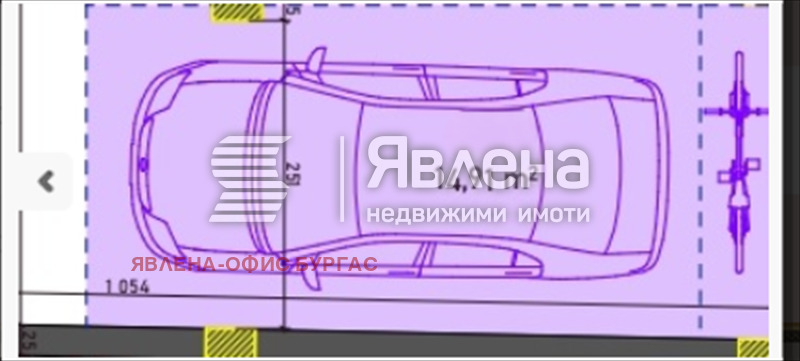 Дава под наем ГАРАЖ, ПАРКОМЯСТО, гр. Бургас, Сарафово