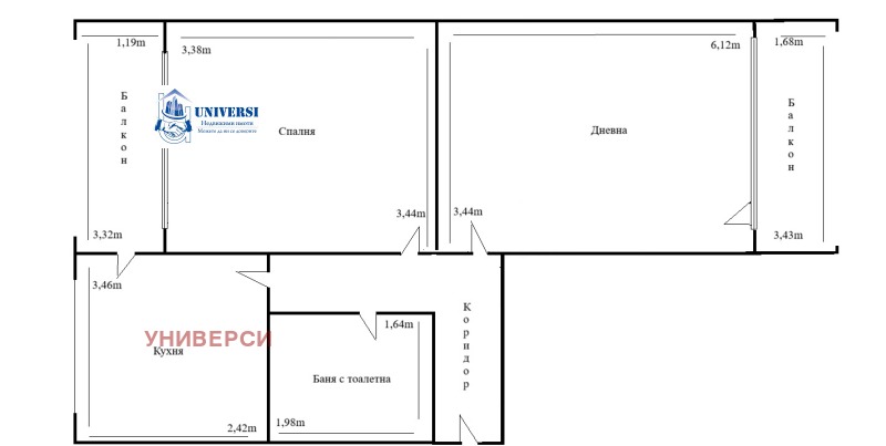 Дава под наем 2-СТАЕН, гр. София, Дружба 2, снимка 15 - Апартаменти - 53494723
