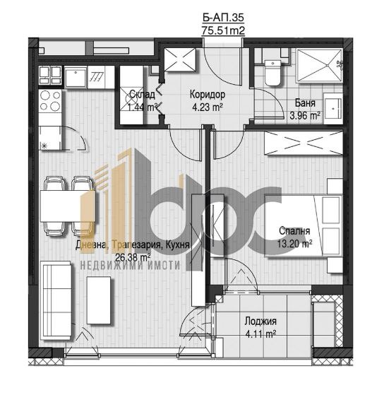 Дава под наем 2-СТАЕН, гр. София, Витоша, снимка 2 - Апартаменти - 54252170