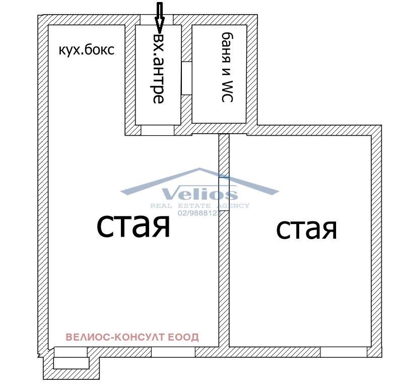 Дава под наем 2-СТАЕН, гр. София, Център, снимка 2 - Aпартаменти - 47608579