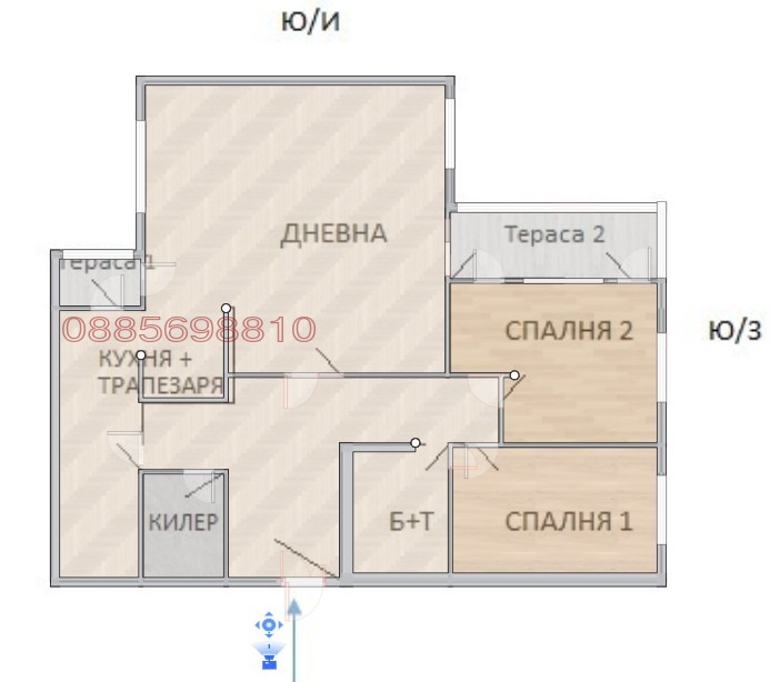 Дава под наем 3-СТАЕН, гр. София, Младост 2