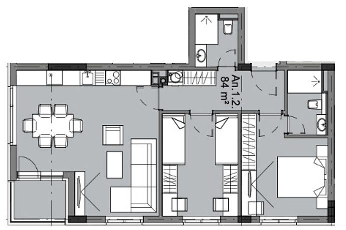 Дава под наем 3-СТАЕН, гр. София, Кръстова вада, снимка 3 - Апартаменти - 53971581