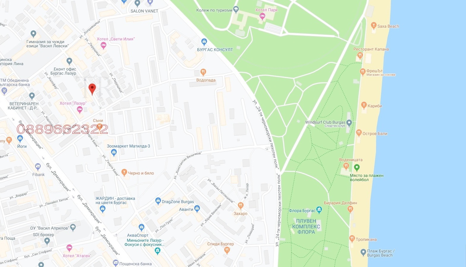 Дава под наем 2-СТАЕН, гр. Бургас, Лазур, снимка 14 - Апартаменти - 56038117