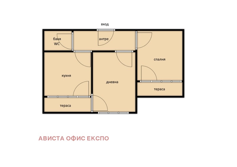 Do wynajęcia  1 sypialnia Sofia , Drużba 2 , 74 mkw | 84245665