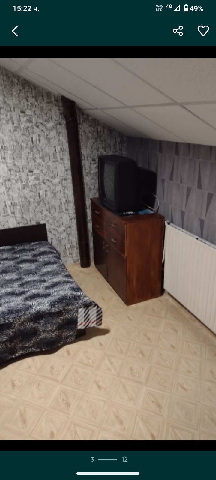 Дава под наем АТЕЛИЕ, ТАВАН, гр. Плевен, Сторгозия, снимка 3 - Апартаменти - 52784510