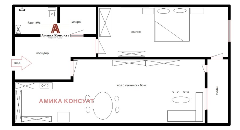 Дава под наем 2-СТАЕН, гр. София, Малинова долина, снимка 13 - Aпартаменти - 49283655