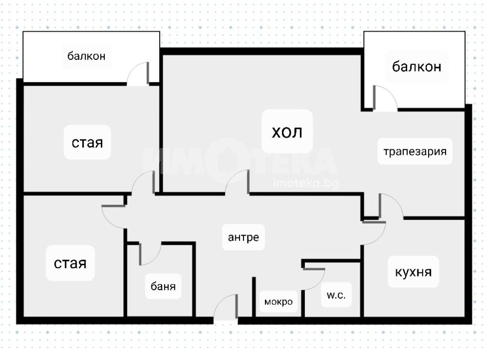 Дава под наем 3-СТАЕН, гр. София, Иван Вазов, снимка 3 - Апартаменти - 55811848
