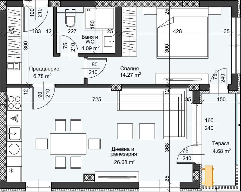 Zu vermieten  1 Schlafzimmer Plowdiw , Hristo Smirnenski , 84 qm | 74282089 - Bild [13]