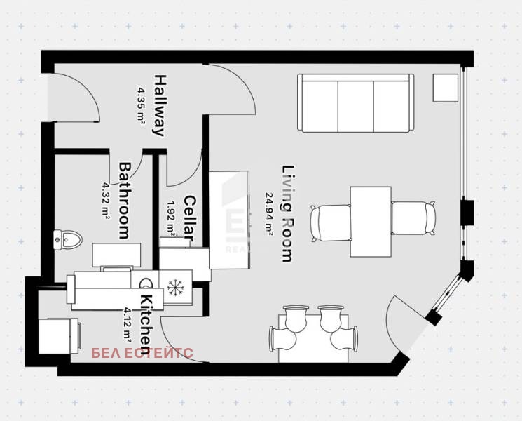 Дава под наем 1-СТАЕН, гр. София, Манастирски ливади, снимка 9 - Апартаменти - 52636794