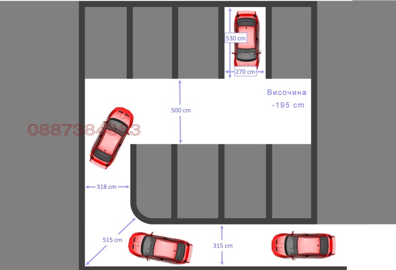 Дава под наем ГАРАЖ, ПАРКОМЯСТО, гр. София, Център, снимка 3 - Гаражи и паркоместа - 52781882