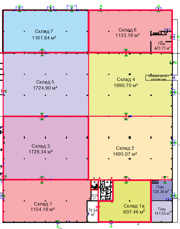 A louer  Stockage Targovichte , Promichlena zona , 1800 m² | 44425184 - image [5]