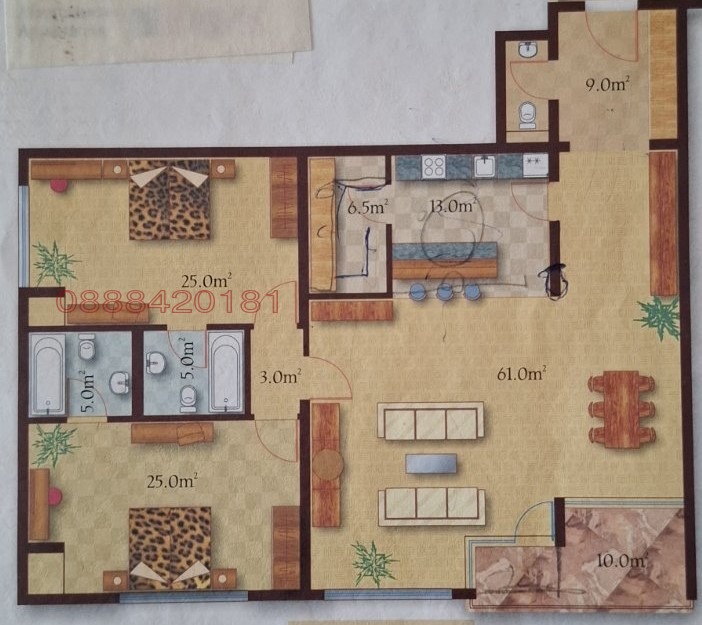 Da affittare  2 camere da letto Sofia , Iztok , 250 mq | 14879200 - Immagine [3]
