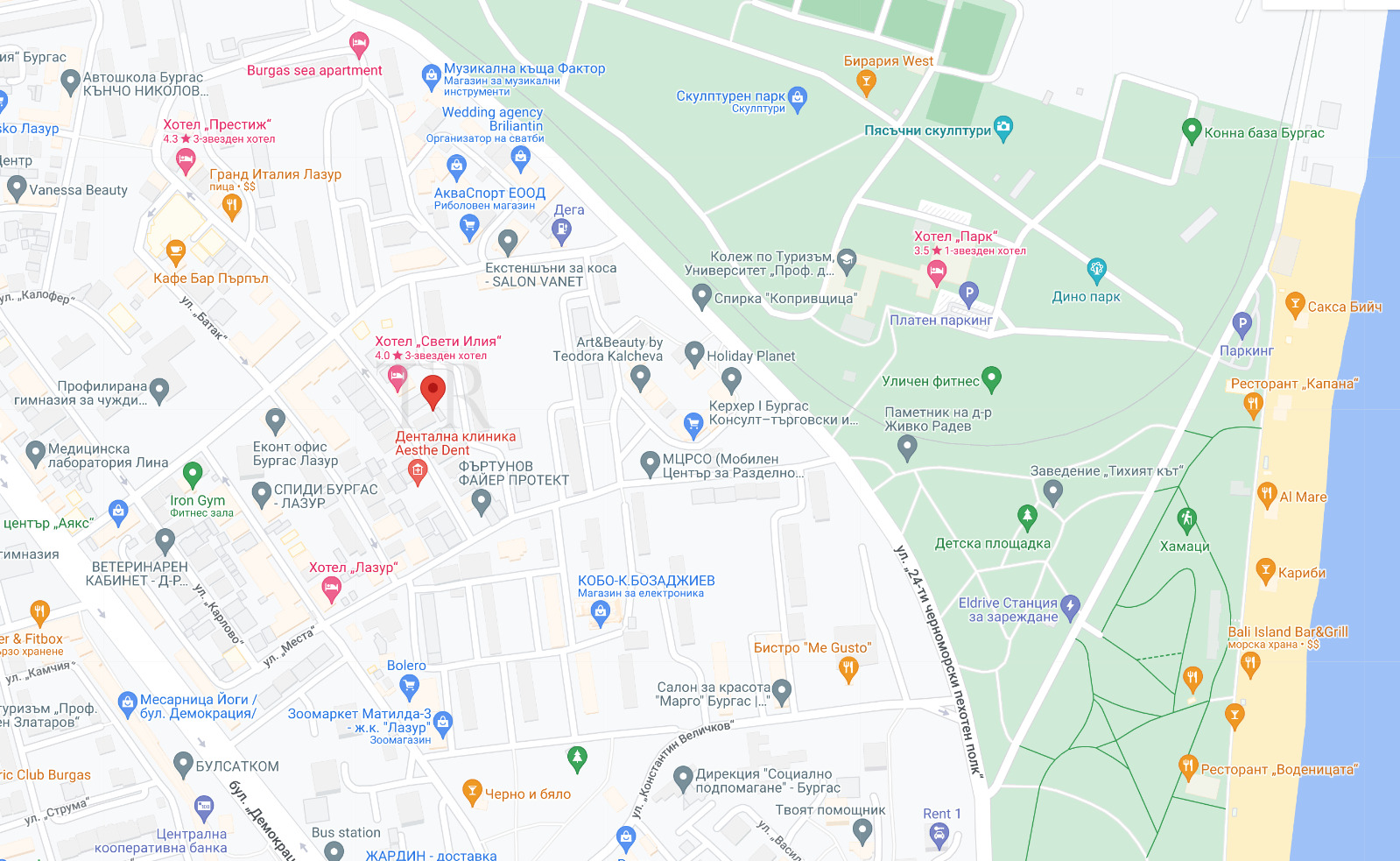 Дава под наем ГАРАЖ, ПАРКОМЯСТО, гр. Бургас, Лазур, снимка 5 - Гаражи и паркоместа - 53619918