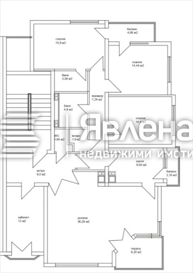 Дава под наем МНОГОСТАЕН, гр. София, Център, снимка 6 - Апартаменти - 54232245