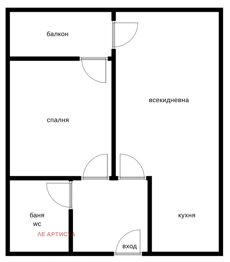 Til leie  1 soverom Sofia , Krastova vada , 67 kvm | 77048365 - bilde [17]